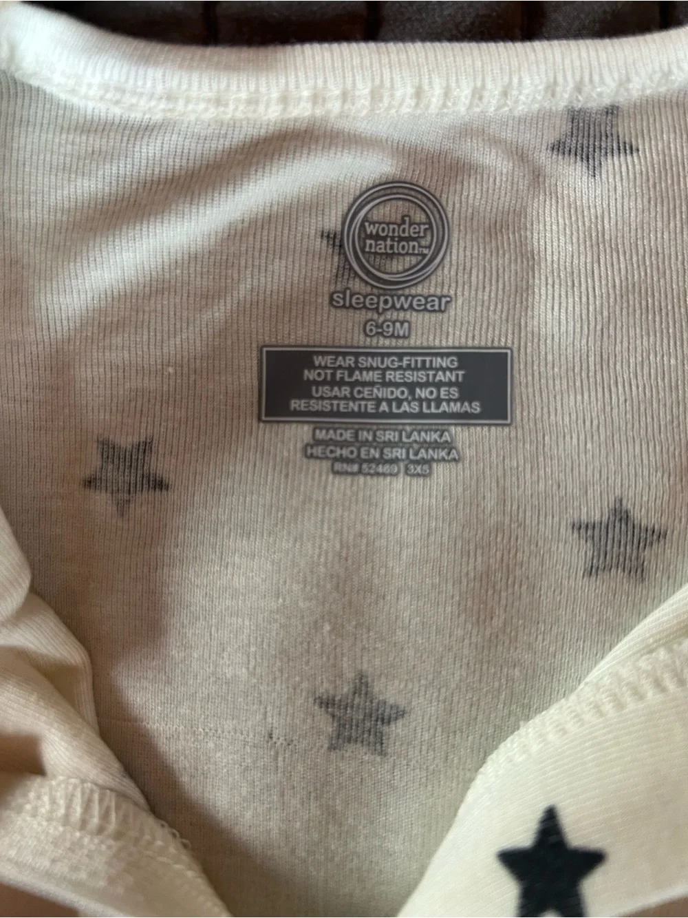 Wonder Nation neutral Animal & Star Print Cotton One-Piece Sleepers - 2-Pack